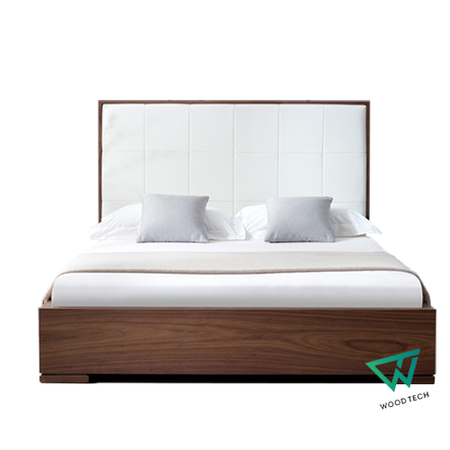 Giường ngủ thông minh gỗ óc chó WT - 0003